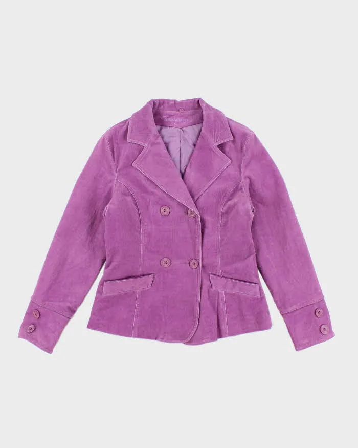 Vintage Y2k 00s Tentation Purple Corduroy Jacket - M sold by Rokit