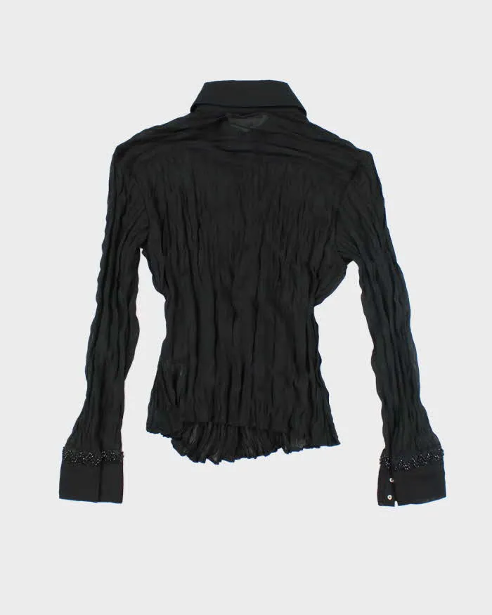 Y2k 00s Le Cavier Beaded Mesh Shirt - S sold by Rokit product image thumbnail 2