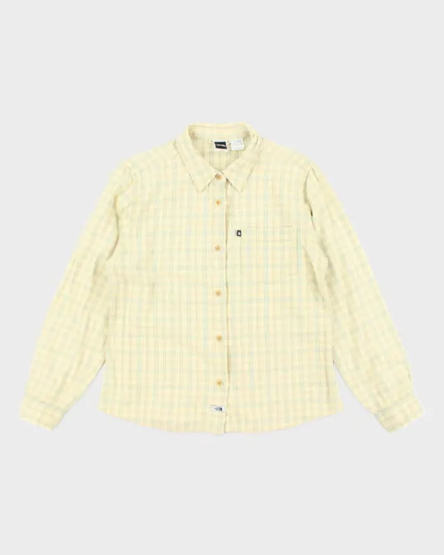 The North Face Checked Yellow Shirt - L sold by Rokit