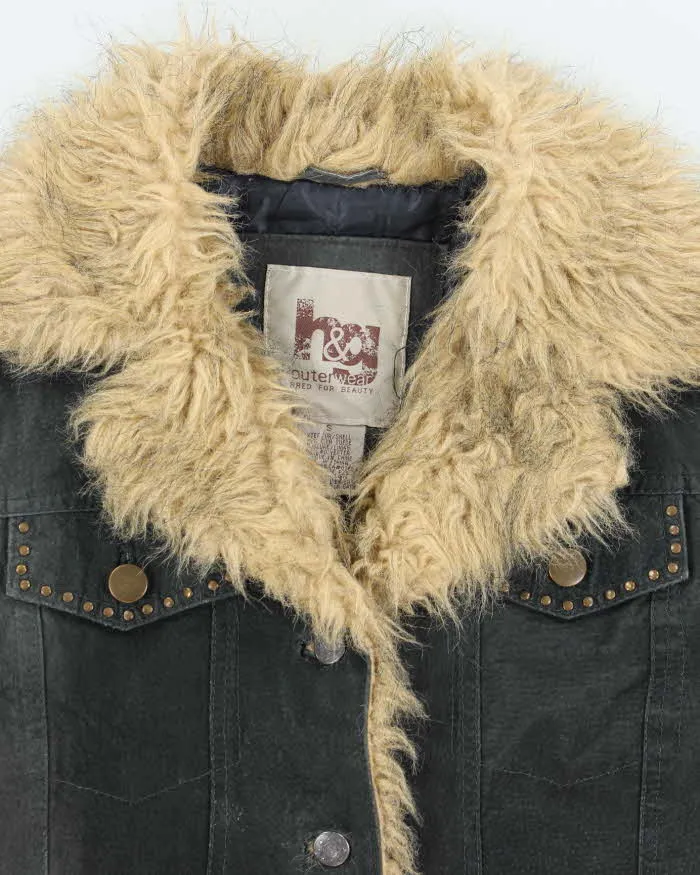 Vintage Y2k 00s h&g Leather Studded Jacket - S sold by Rokit product image thumbnail 3