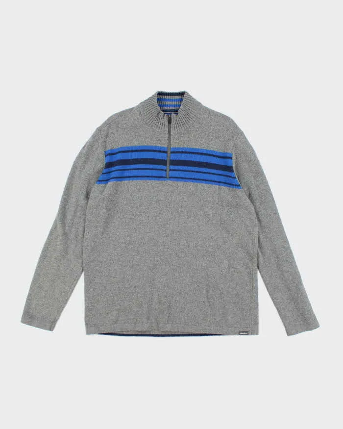 Vintage 2000's Eddie Bauer Quarter Zip Knit Jumper - L sold by Rokit