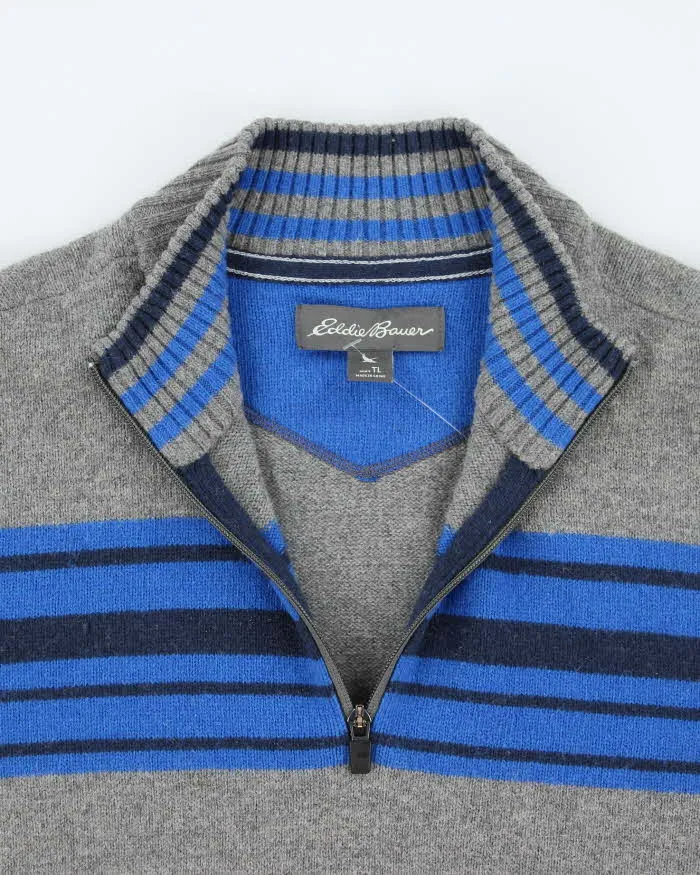 Vintage 2000's Eddie Bauer Quarter Zip Knit Jumper - L sold by Rokit product image thumbnail 3