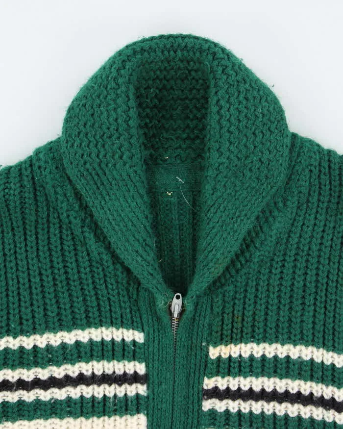 Vintage 80's Cowichan Heavyweight Duck Design Zip Up Cardigan - L sold by Rokit product image thumbnail 3