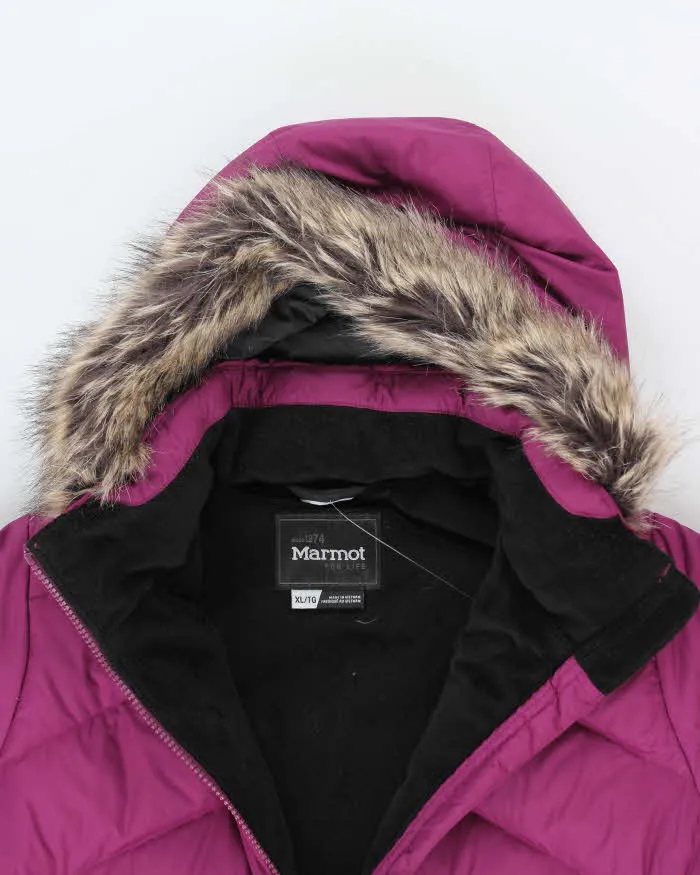 Vintage 2000's Marmot Insulated Fur Collared Parka Jacket - XL sold by Rokit product image thumbnail 3