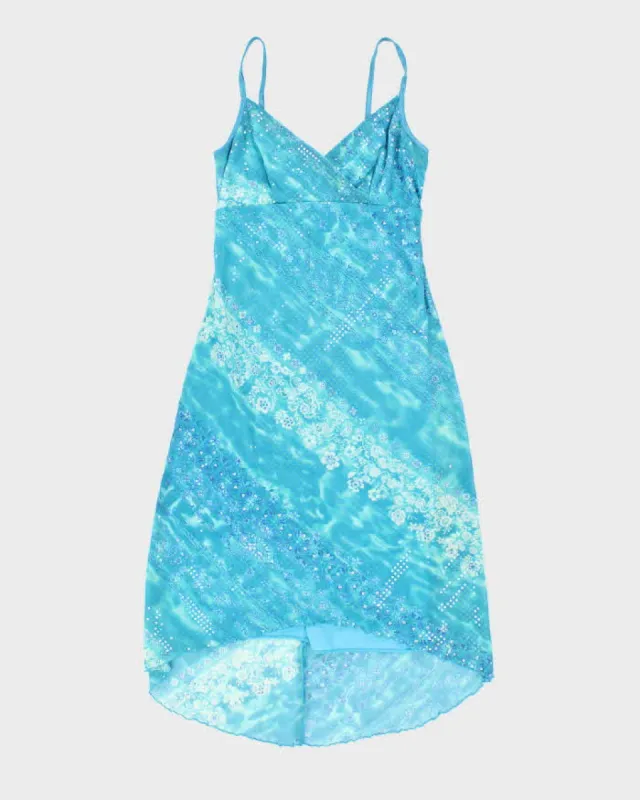 Y2k 00s My Michelle Blue Sparkly Dress - S sold by Rokit
