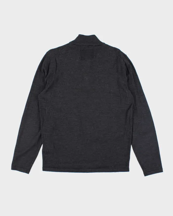 Vintage Y2K Hugo Boss 100% Wool Quarter Zip Knit - L sold by Rokit product image thumbnail 2