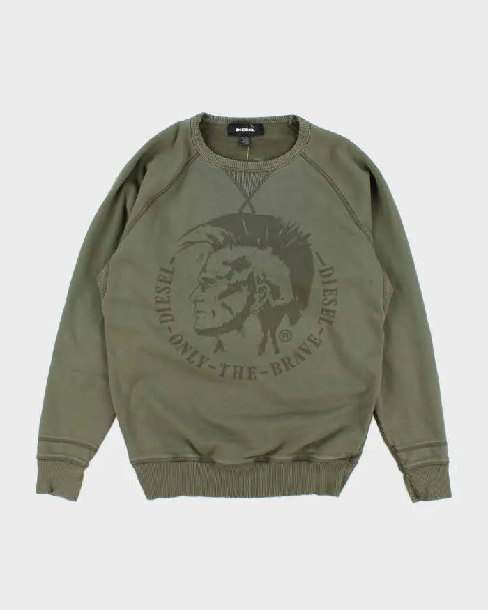 Vintage Y2K Diesel Only the Brave Graphic Sweatshirt - M sold by Rokit