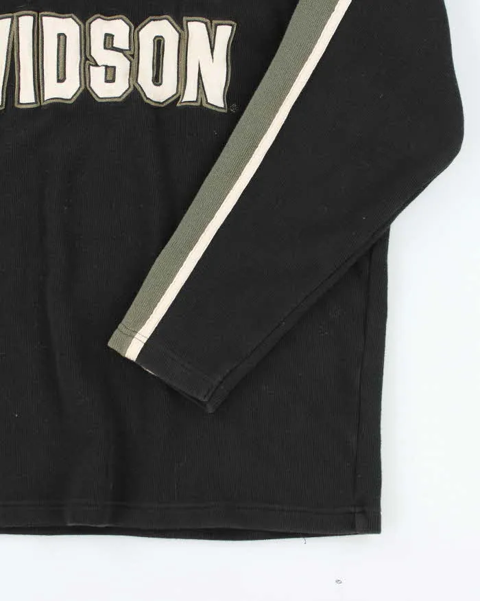 Vintage Y2K Harley Davidson Quarter Zip Spell Out Sweatshirt - XL sold by Rokit product image thumbnail 4