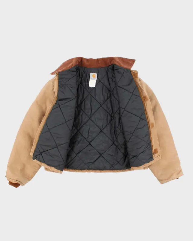 Vintage 2000's Carhartt Faded Brown Quilted Workwear Jacket - XL sold by Rokit