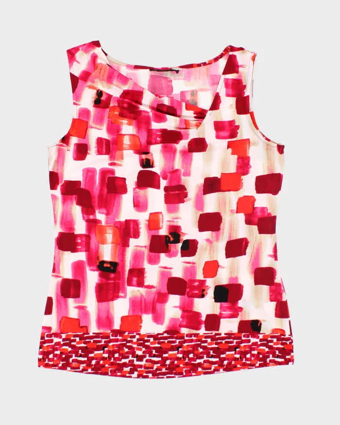 Y2k 00s Donna Karan Pattern Top - M sold by Rokit