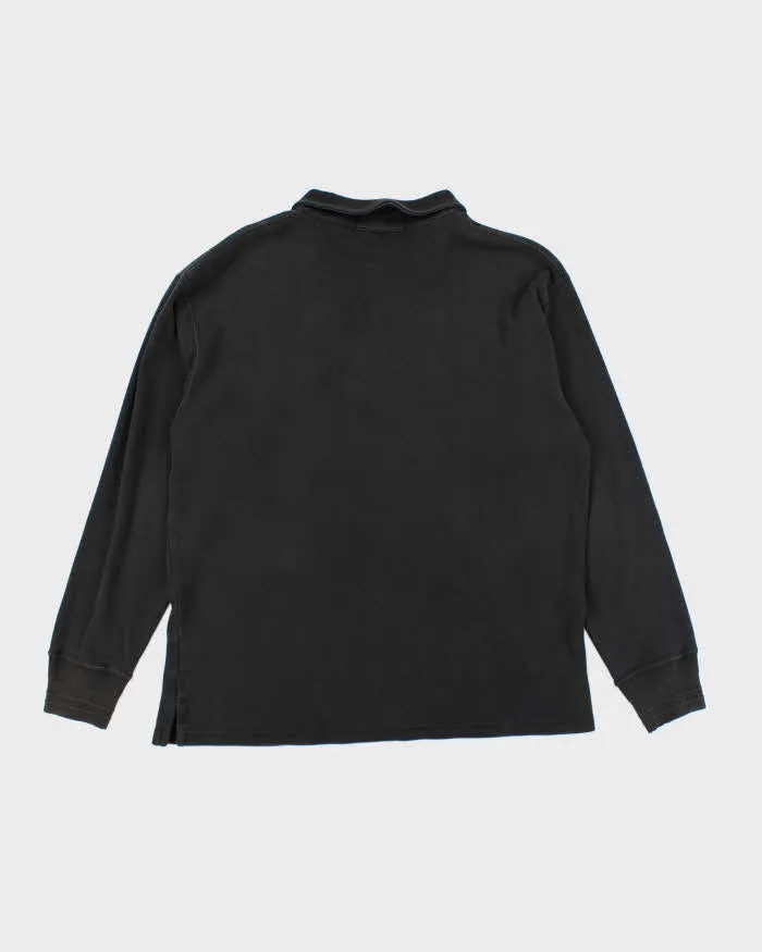 Vintage Y2K Polo Jeans Embroidered Quarter Zip Sweatshirt - M sold by Rokit product image thumbnail 2