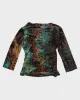 Vintage 90s Frankly Man Velvet Top - M sold by Rokit