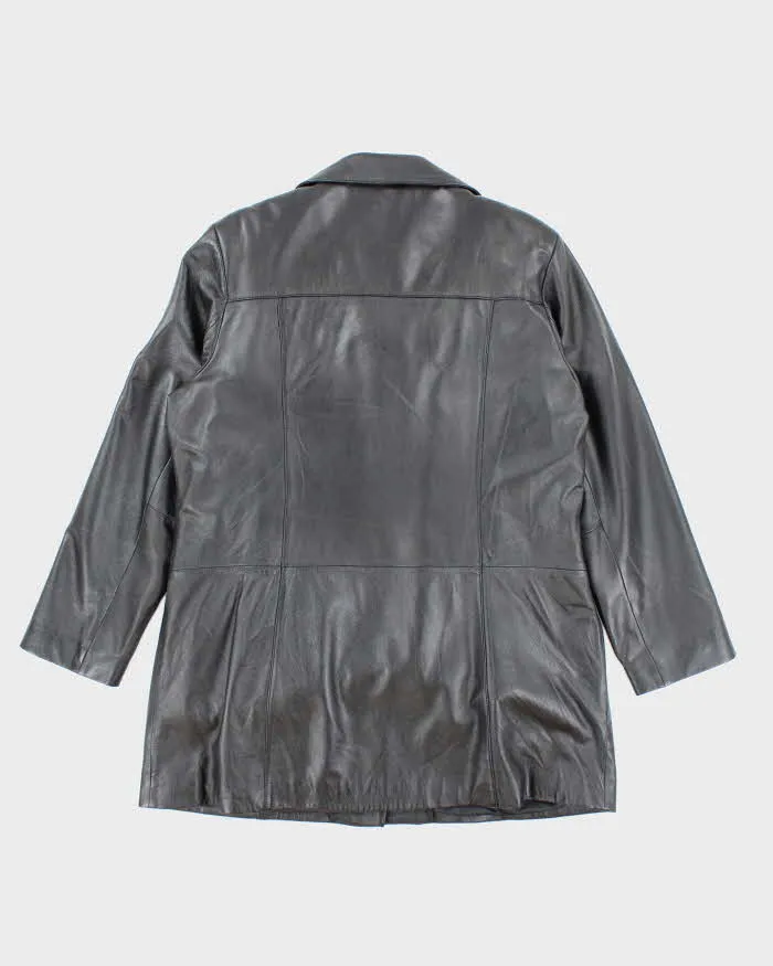 Vintage Women's Danier Heavyweight Leather Button Up Jacket - XL sold by Rokit product image thumbnail 2
