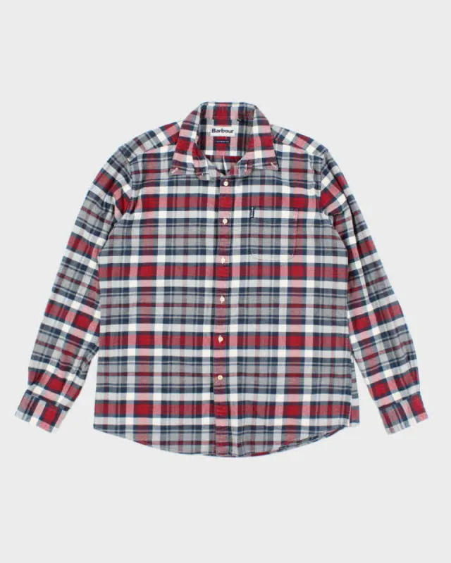 Vintage 2000's Barbour Plaid Flannel Shirt - L sold by Rokit