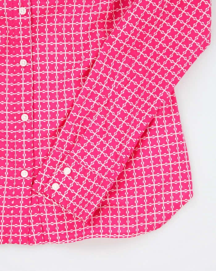 Tommy Hilfiger Pink Pattern Blouse - S sold by Rokit product image thumbnail 4