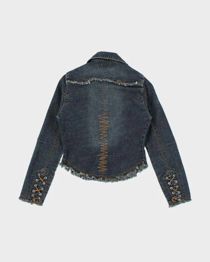 Vintage Y2K Women's Bongo Jeans Gothic Style Denim Jacket - M sold by Rokit product image thumbnail 2