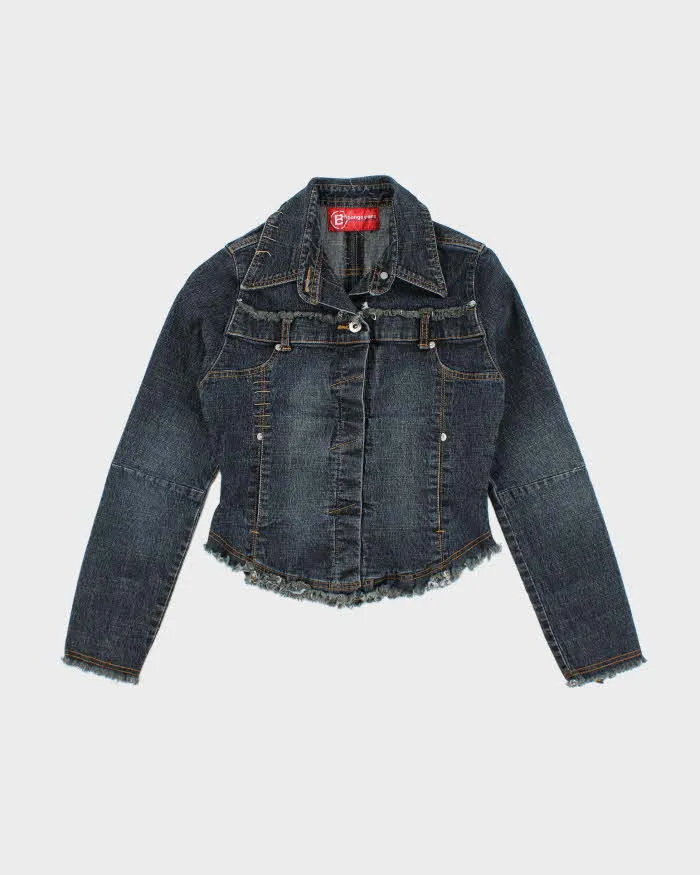 Vintage Y2K Women's Bongo Jeans Gothic Style Denim Jacket - M sold by Rokit