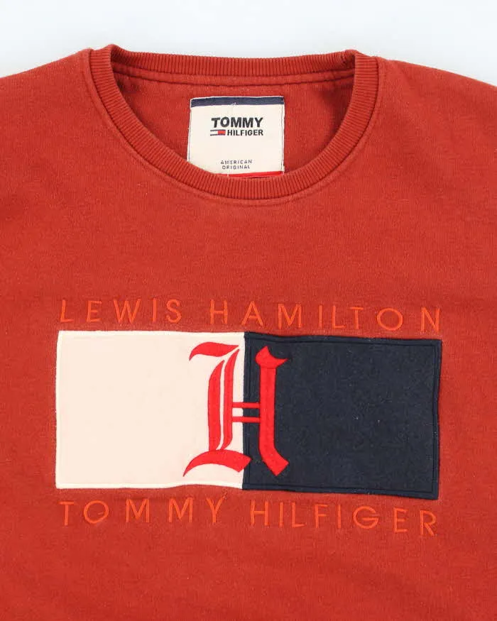 Vintage 2000's Tommy Hilfiger Lewis Hamilton Big Logo Sweatshirt - M sold by Rokit product image thumbnail 3