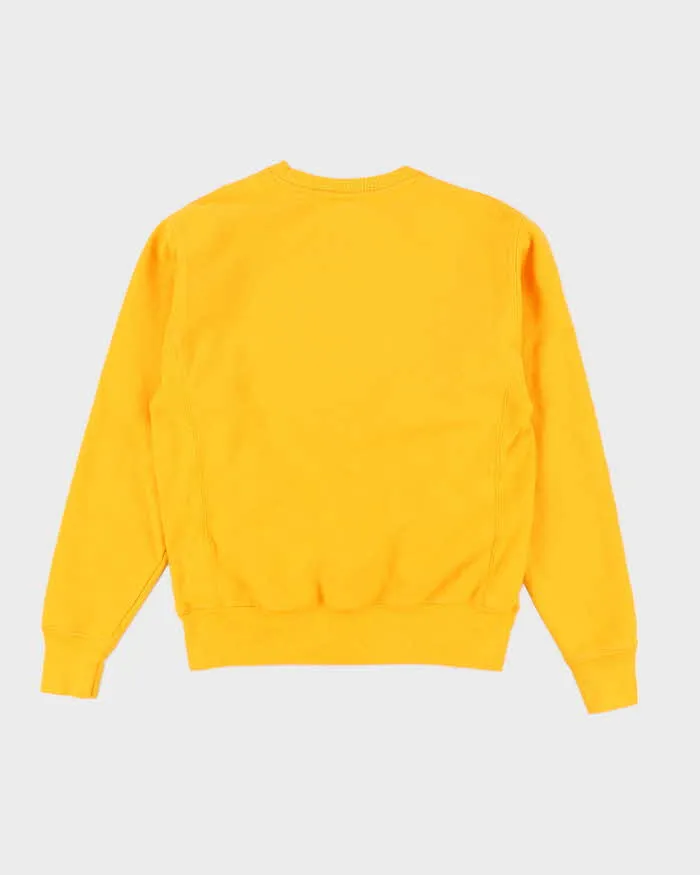 Vintage 2000's Champion Plain Yellow Sweatshirt - M sold by Rokit product image thumbnail 2
