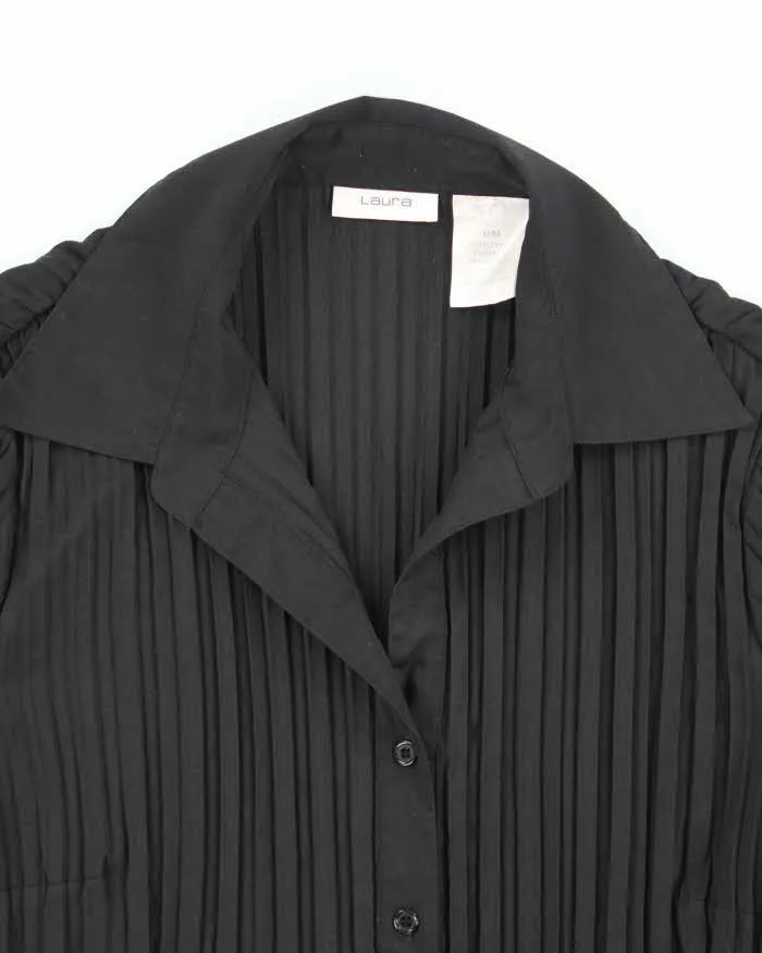 Vintage 90s Laura Black Blouse - M sold by Rokit product image thumbnail 3