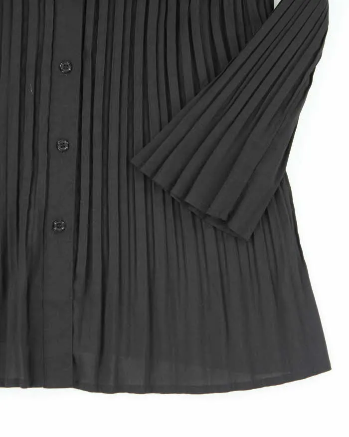 Vintage 90s Laura Black Blouse - M sold by Rokit product image thumbnail 4