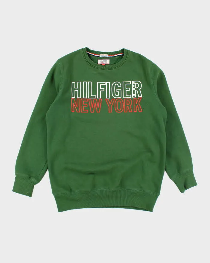 Vintage 2000's Tommy Hilfiger Spell Out Logo Sweatshirt - XL sold by Rokit
