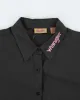 Wrangler Black Embroidered Blouse - L sold by Rokit