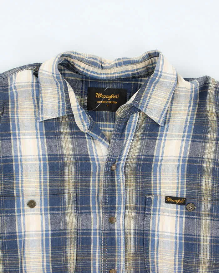 Vintage Wrangler Western Snap Button Flannel Shirt - M sold by Rokit product image thumbnail 3