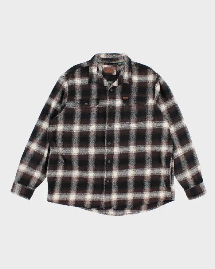 Vintage Orvis Heavyweight Plaid Flannel Shirt - XXL sold by Rokit