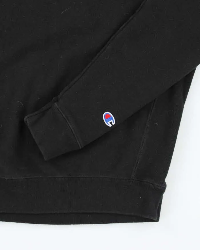 Vintage 2000's Champion Plain Black Sweatshirt - S sold by Rokit product image thumbnail 4
