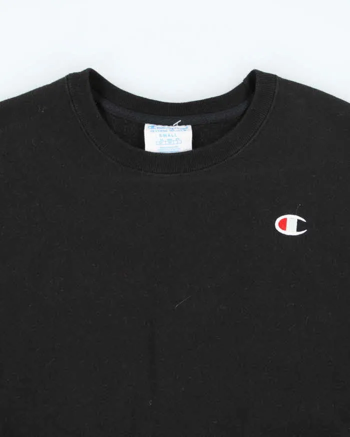 Vintage 2000's Champion Plain Black Sweatshirt - S sold by Rokit product image thumbnail 3