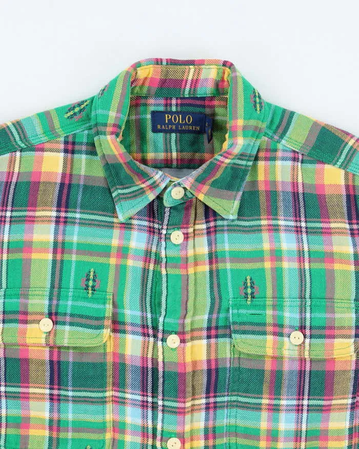 Vintage Ralph Lauren Heavyweight Flannel Shirt - L sold by Rokit product image thumbnail 3
