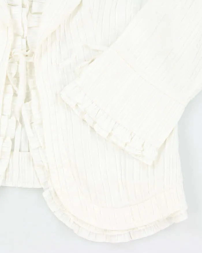 Vintage Anthea Crawford Ruffle Tie-Up Blouse - M sold by Rokit product image thumbnail 4