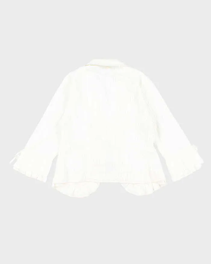 Vintage Anthea Crawford Ruffle Tie-Up Blouse - M sold by Rokit product image thumbnail 2