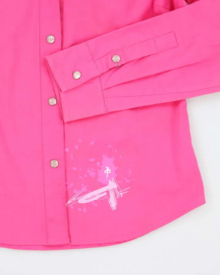 Y2k 00s Red Dragon Pink Shirt - S sold by Rokit product image thumbnail 4