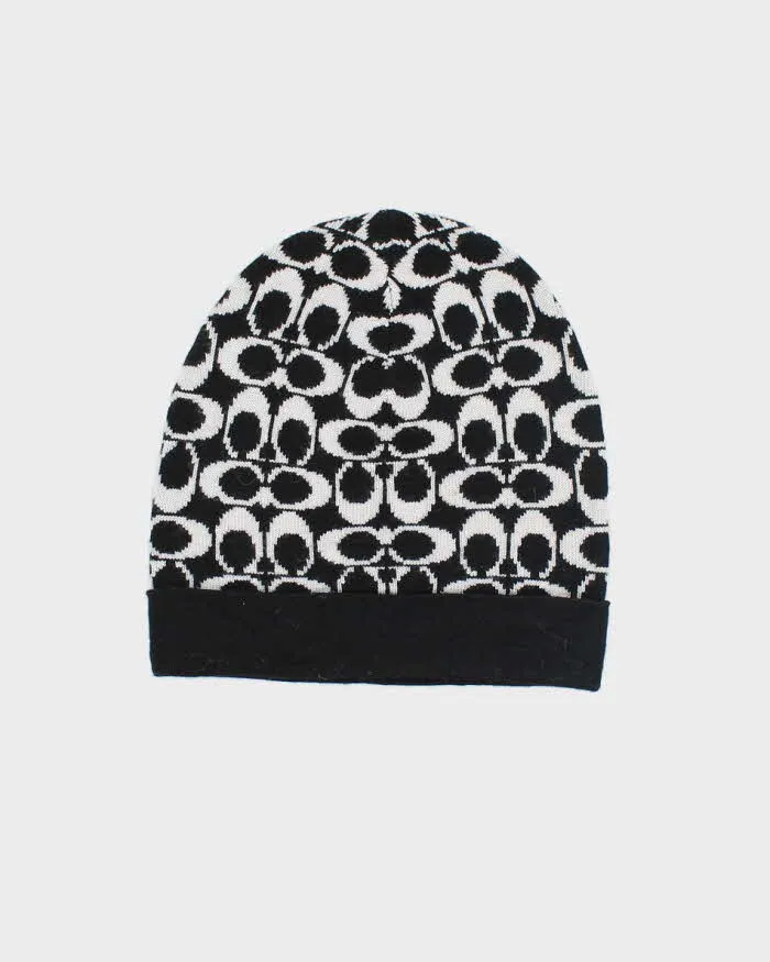Vintage 2000's Coach Monogram Logo Beanie - OS sold by Rokit