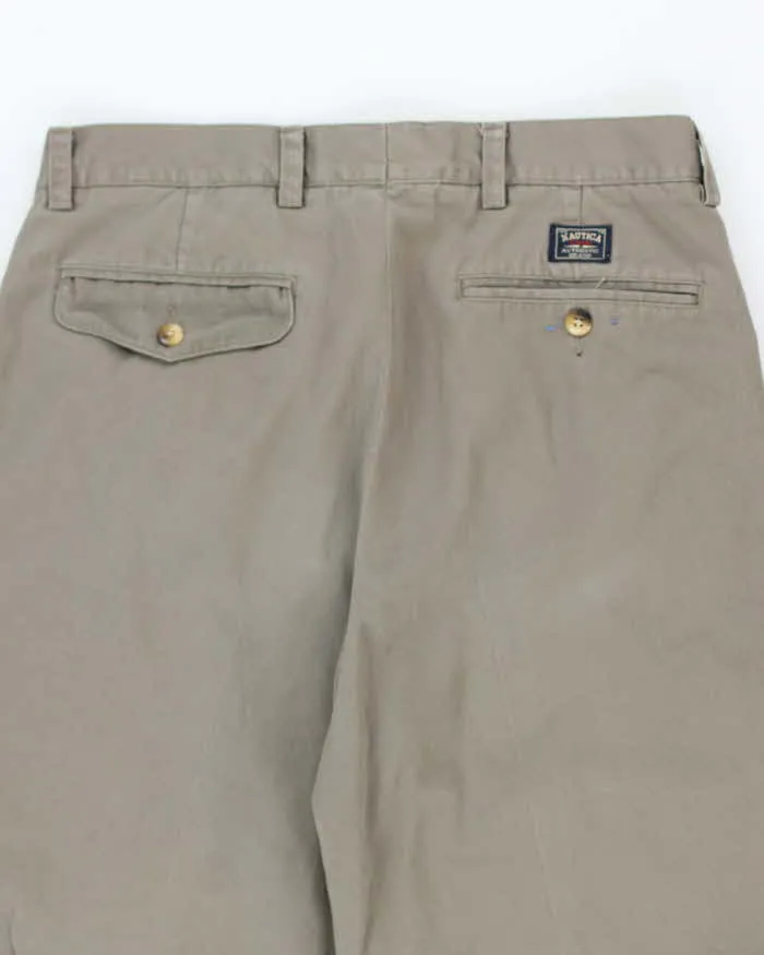 Vintage 90's Nautica Pleated Wide Leg Trousers - W30 L33 sold by Rokit product image thumbnail 4