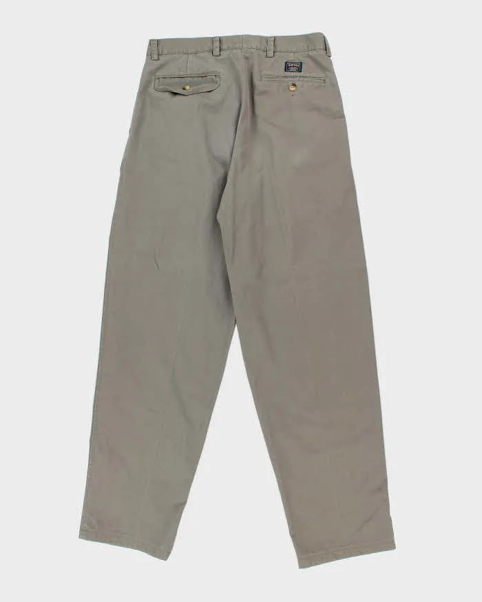 Vintage 90's Nautica Pleated Wide Leg Trousers - W30 L33 sold by Rokit product image thumbnail 2