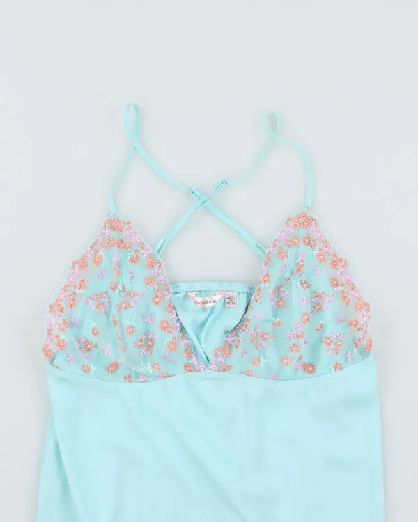 Y2k 00s La Vie En Rose Blue Slip Dress - M sold by Rokit product image thumbnail 3