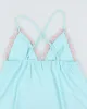 Y2k 00s La Vie En Rose Blue Slip Dress - M sold by Rokit