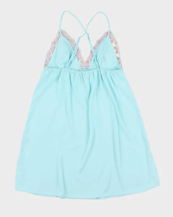 Y2k 00s La Vie En Rose Blue Slip Dress - M sold by Rokit product image thumbnail 2