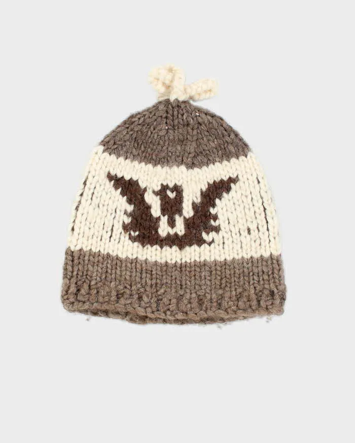 Vintage 80's Cowichan Style Wool Toque Beanie - OS sold by Rokit