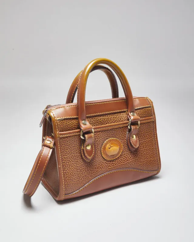 Dooney & Bourke Brown Leather Cross-Body Bag sold by Rokit