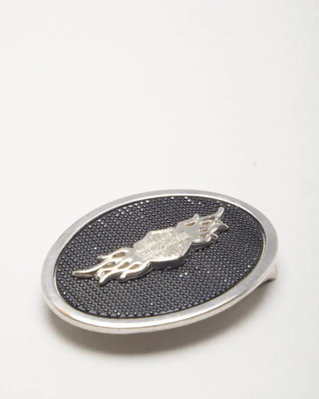 Harley Davidson Black & Silver Belt Buckle sold by Rokit