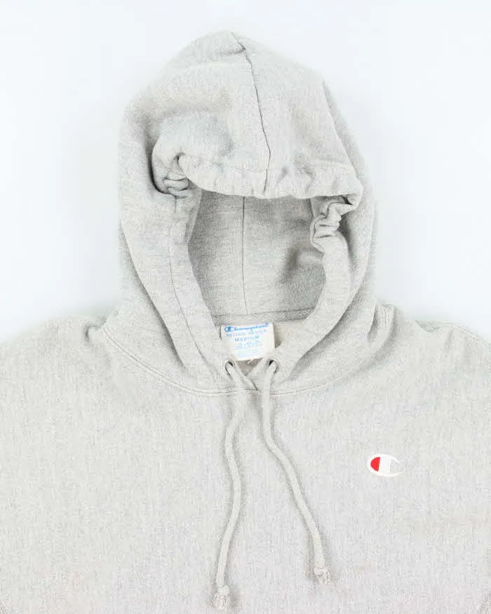 Y2k 00s Champion Grey Reverse Weave Hoodie - M sold by Rokit product image thumbnail 3