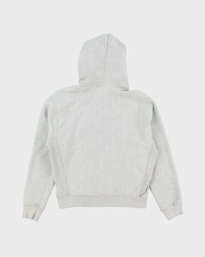 Y2k 00s Champion Grey Reverse Weave Hoodie - M sold by Rokit product image thumbnail 2
