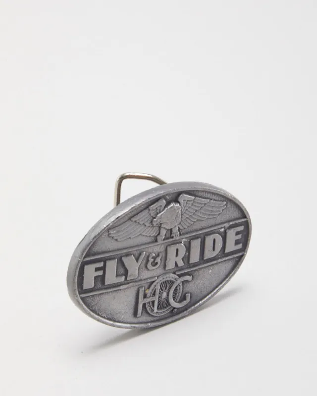 Vintage Harley Davidson Hog Fly & Ride Belt Buckle sold by Rokit