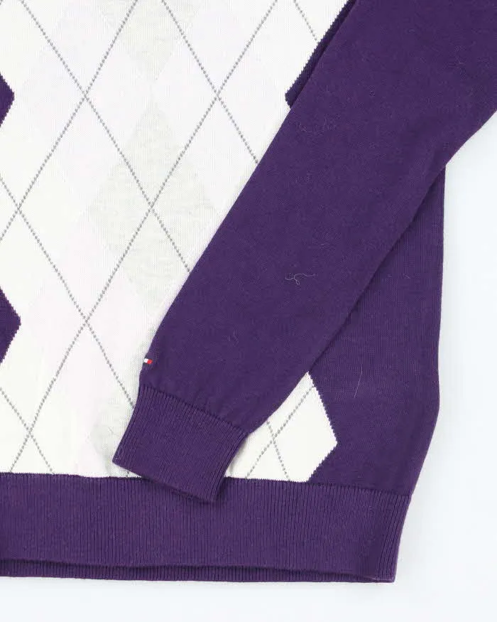 Vintage 2000's Tommy Hilfiger Patterned Knit Jumper - XS sold by Rokit product image thumbnail 4