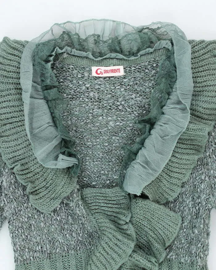 Vintage Y2k 00s Granoriente Ruffle Cardigan - M sold by Rokit product image thumbnail 3