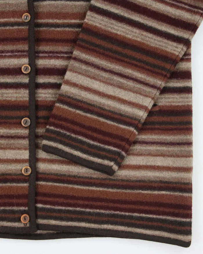 Vintage 90s Jones New York Stripe Wool Cardigan - M sold by Rokit product image thumbnail 4